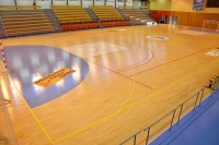 L'intérieur de la Halle des Sports du Bois Joly